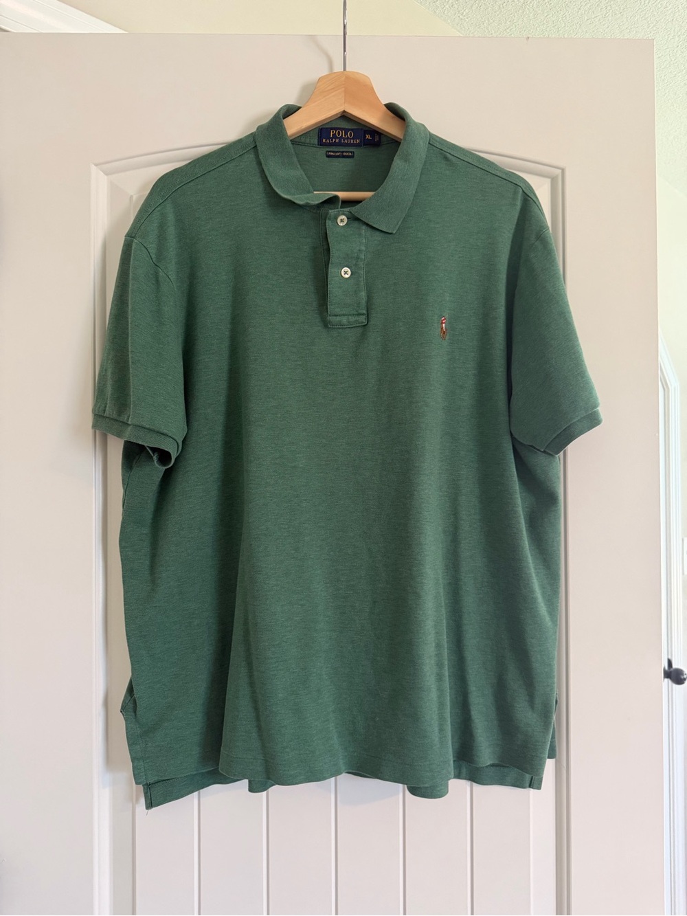 Ralph Lauren Green Short-Sleeve Golf Polo with Embroidered Pony XL
